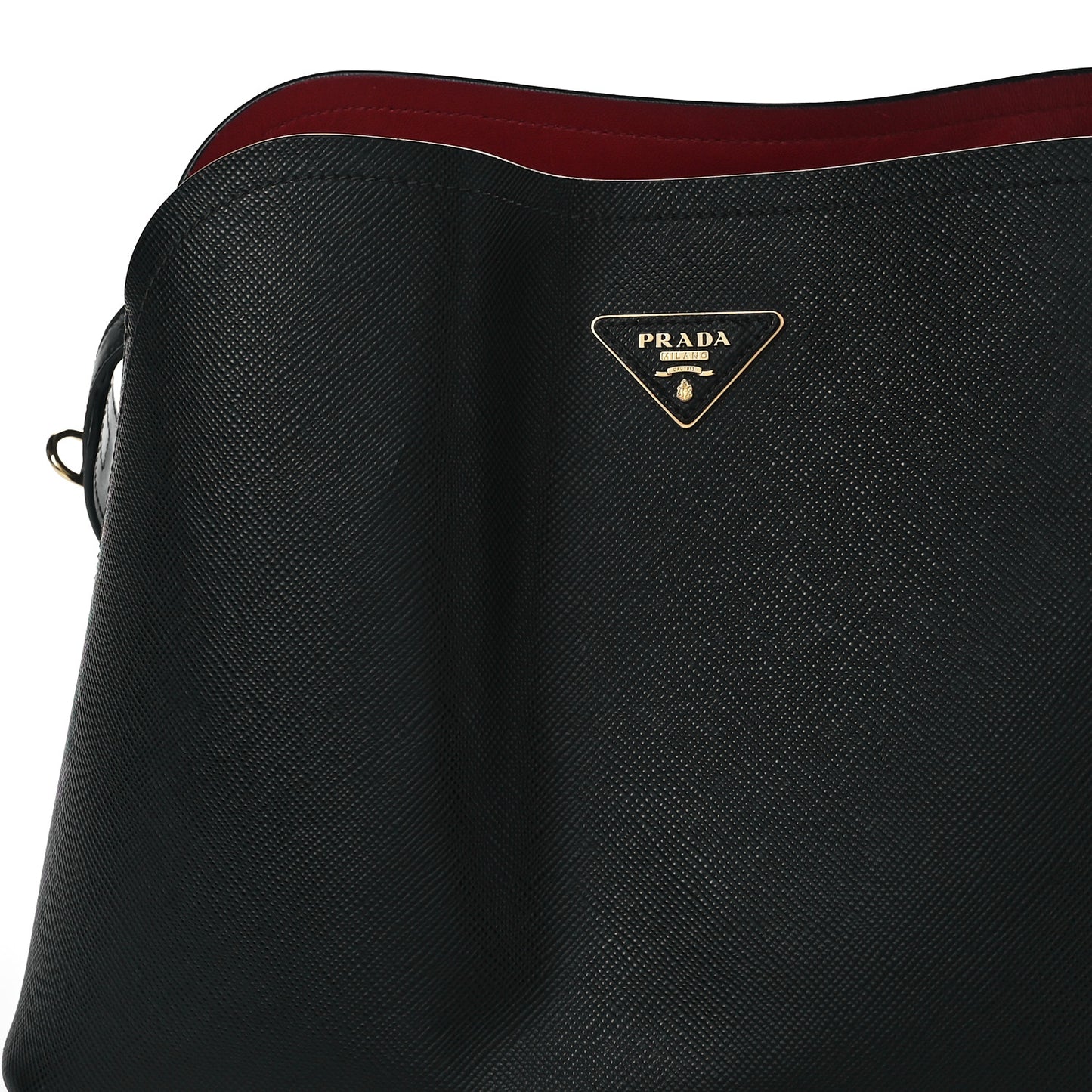 Saffiano Cuir Matinee Tote Black Cherry