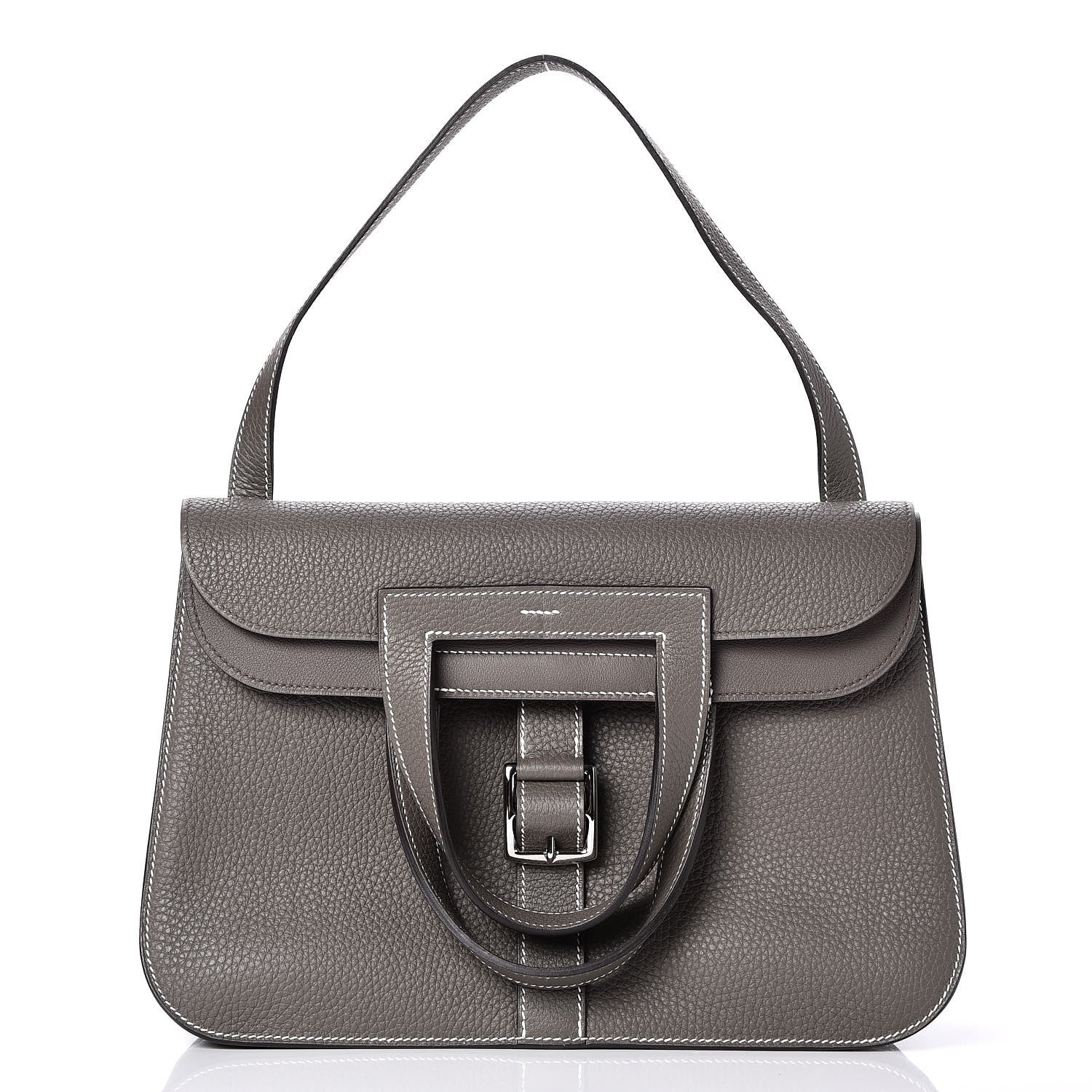 Hermes Taurillon Clemence Halzan 31 Etain 9 of 10