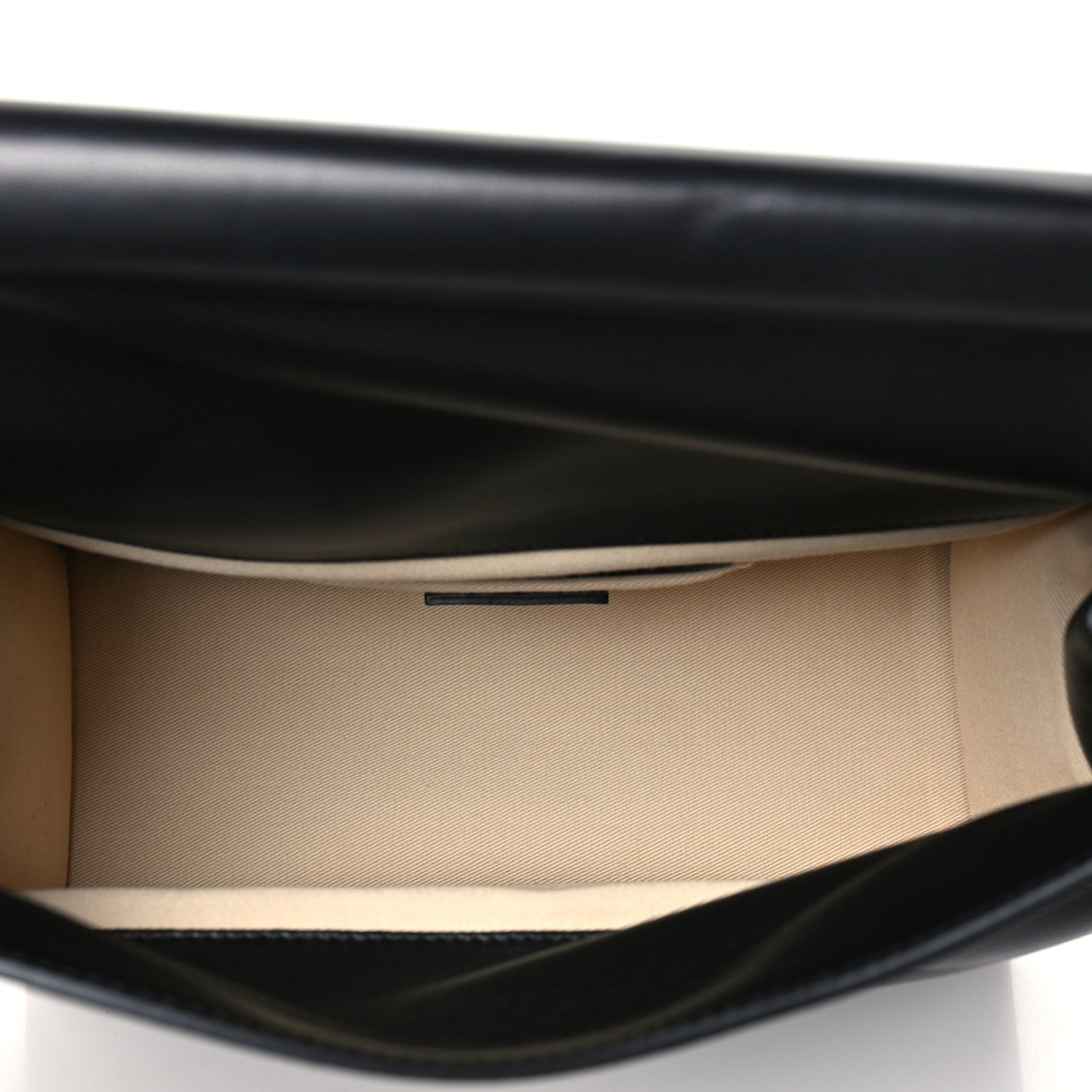 Smooth Calfskin La Pochette Rond Carre Black