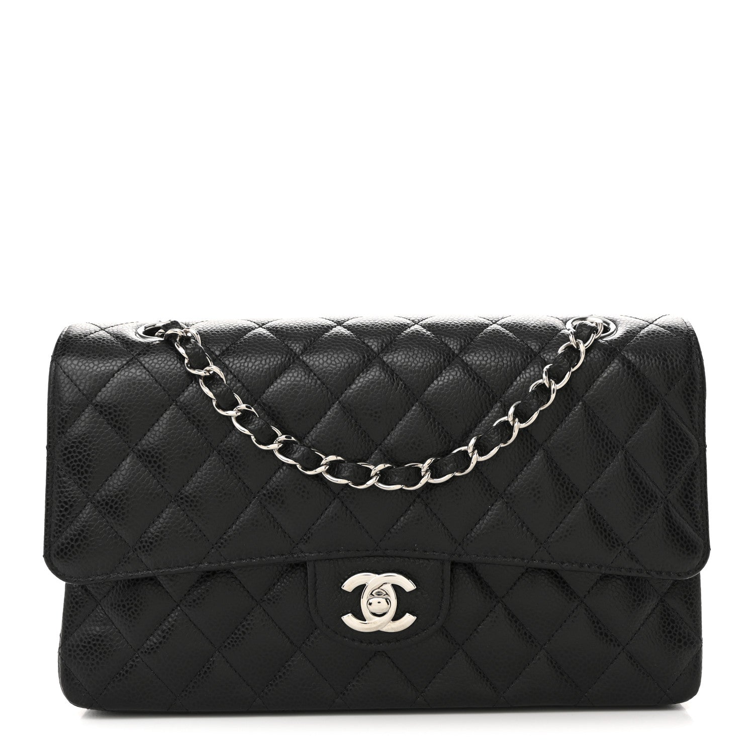Chanel Caviar Quilted Medium Double Flap Black 1 of 11