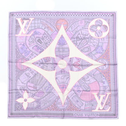 Louis Vuitton Silk Monogram Carre Beyond Jeu De Louis Square Scarf 1 of 4