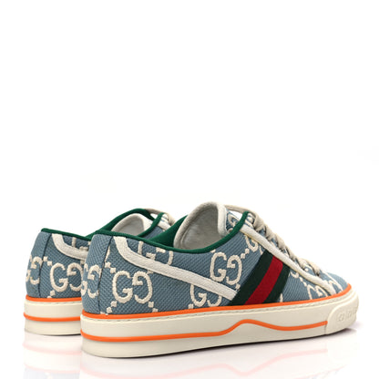 Gucci Cotton GG Monogram Web Womens 1977 Tennis Sneakers 39.5 Philod Ivory Mystic White 5 of 8