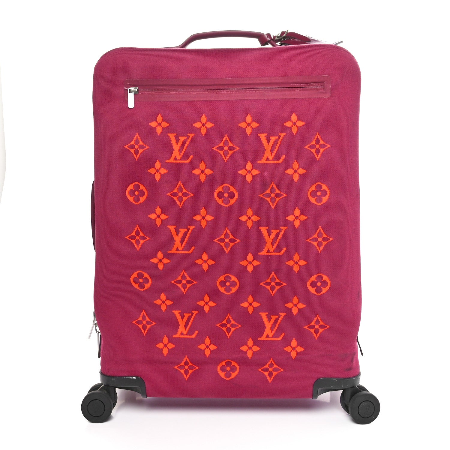 Louis Vuitton Knit Monogram Horizon Soft 55 Suitcase Fuchsia 1 of 12