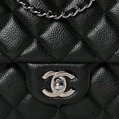 Chanel Caviar Quilted Clutch With Chain Flap Black 10 of 14