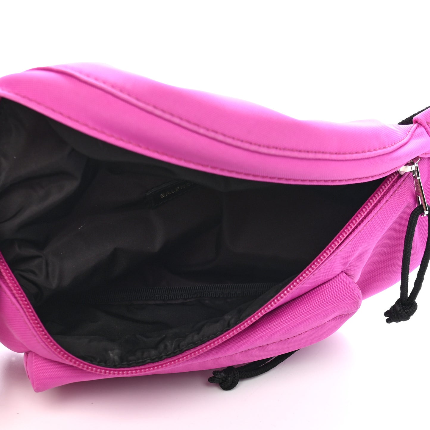 Sport Nylon Logo Embroidered Small Wheel Beltpack Fuchsia Black