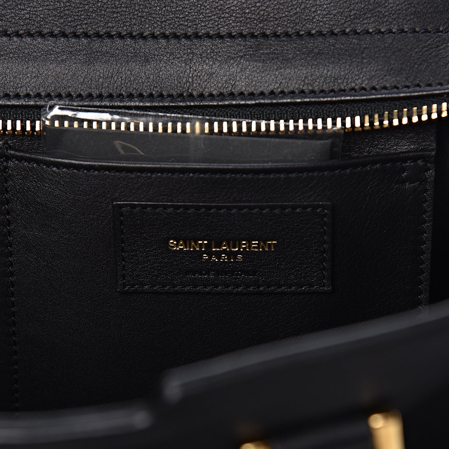 Calfskin Small Classic Y Cabas Black