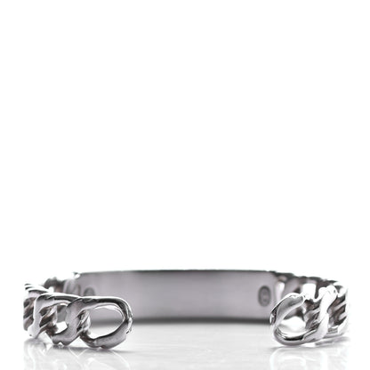 Chanel Metal Crystal Chain Cuff Silver 3 of 5