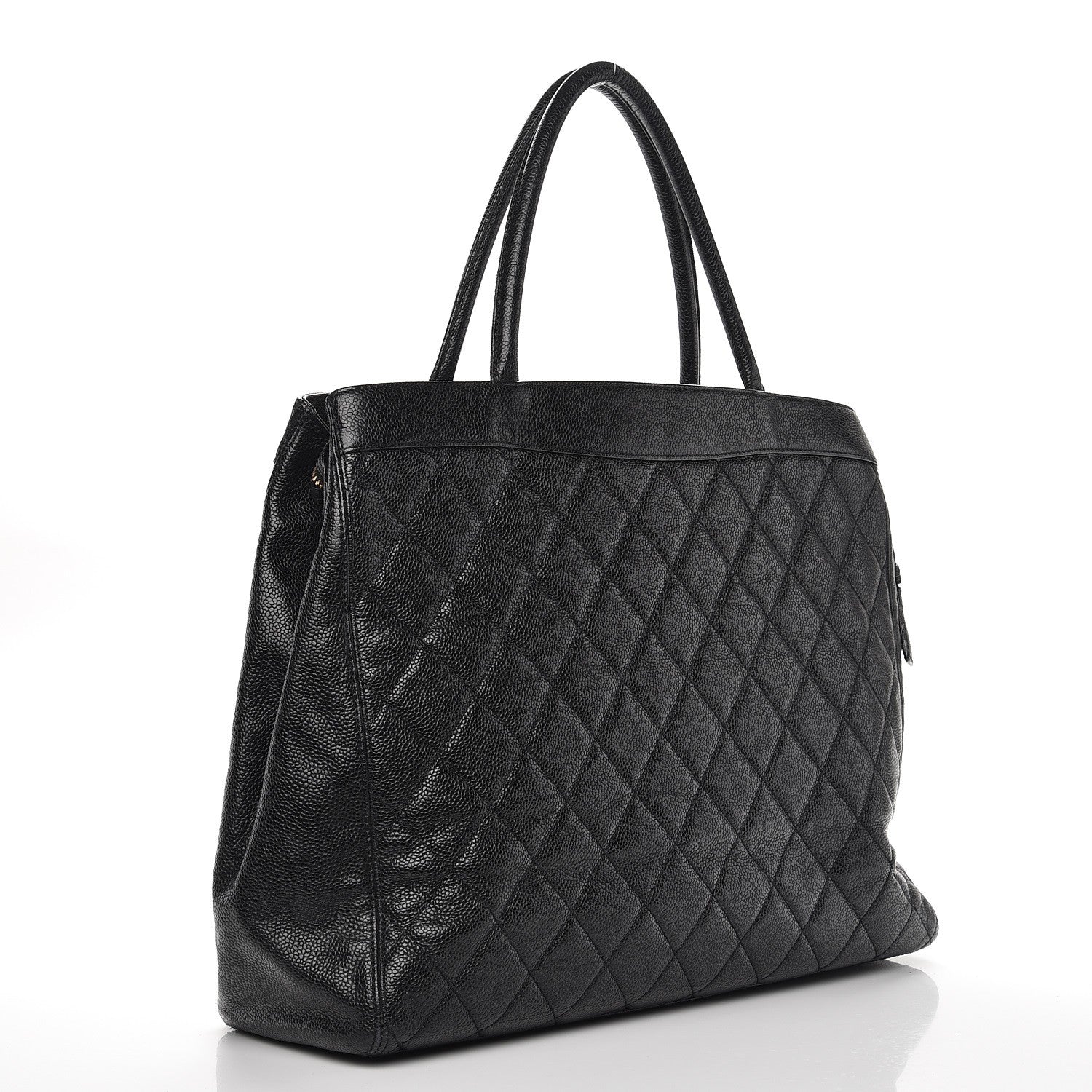 Chanel Caviar Quilted Shopping Tote Black 3 of 9