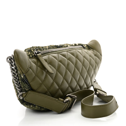 Chanel Sequin Coco Cuba Waist Bag Fanny Pack Khaki 3 of 10