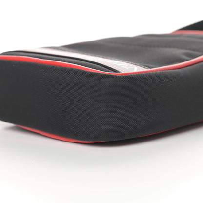 Alexander McQueen Nylon Mini Messenger Bag Black Red 9 of 10
