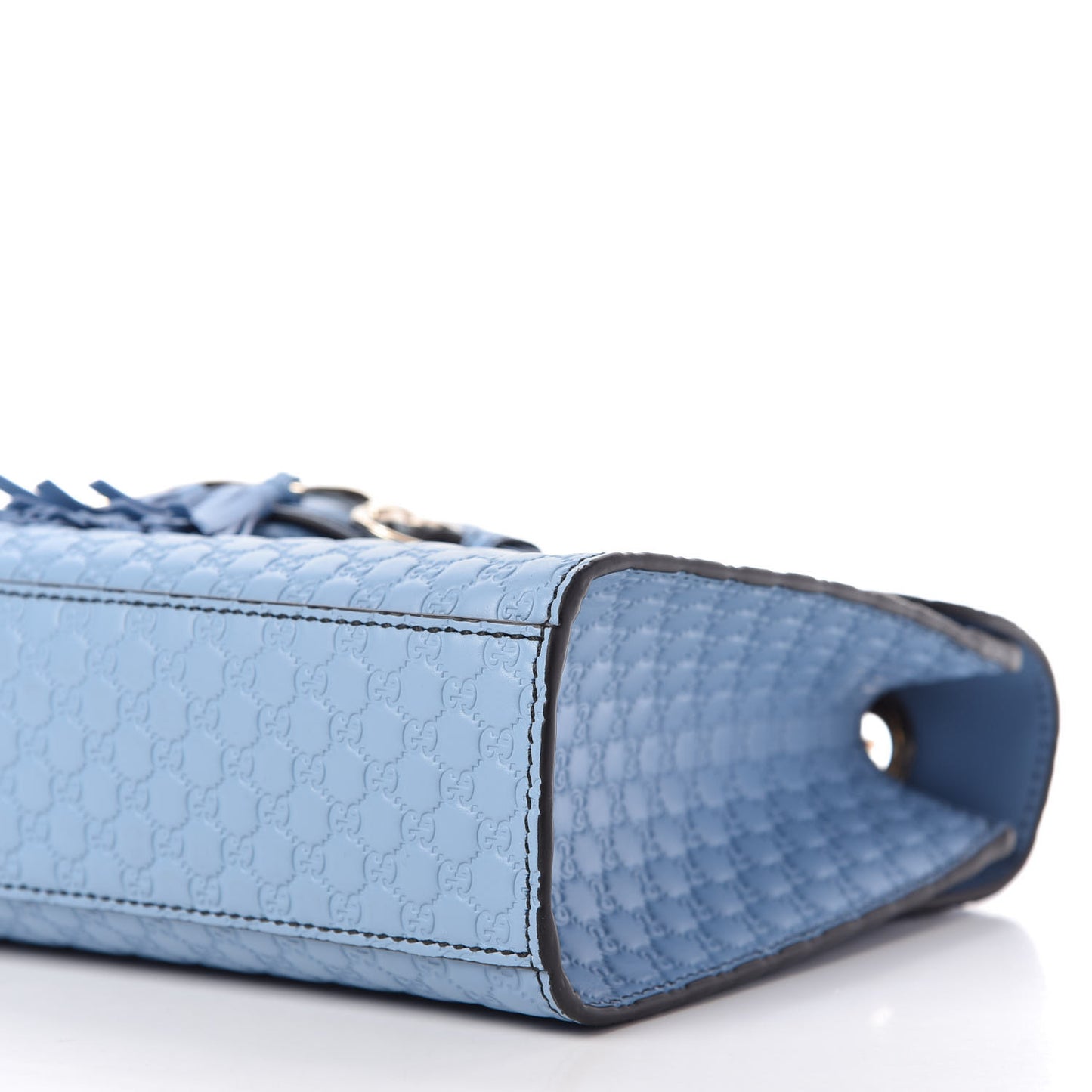 Microguccissima Medium Emily Chain Shoulder Bag Mineral Blue