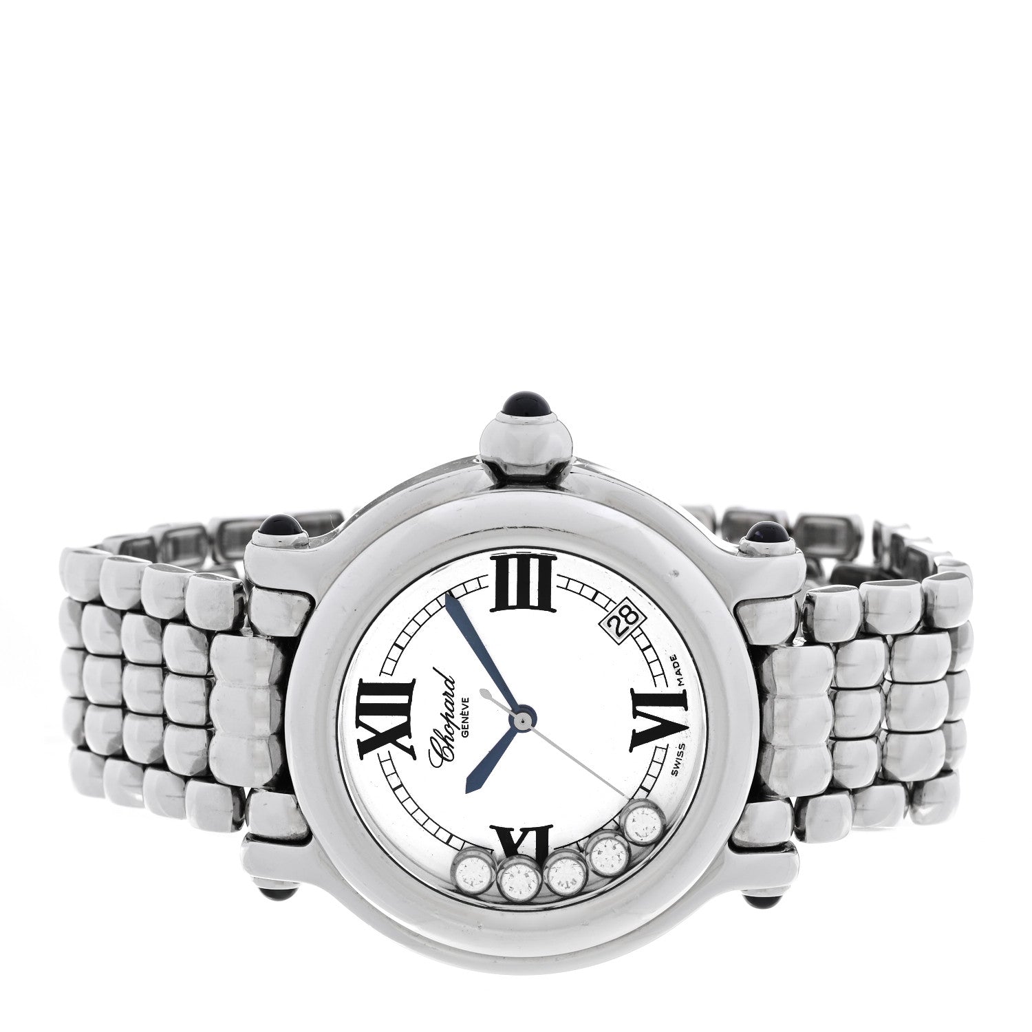 Chopard Stainless Steel 5 Diamond 38mm Happy Sport Quartz Watch 2 of 4
