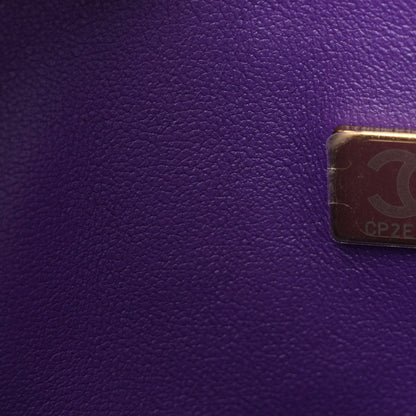 Chanel Caviar Quilted Small Double Flap Dark Purple 7 of 11