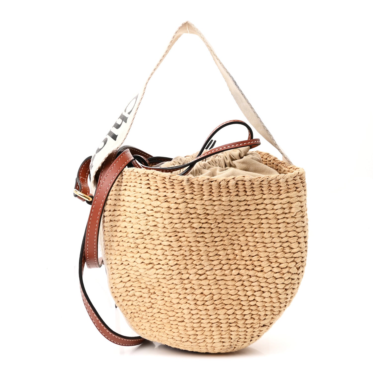 Chloe Natural Woven Fiber Small Woody Basket 1 of 11