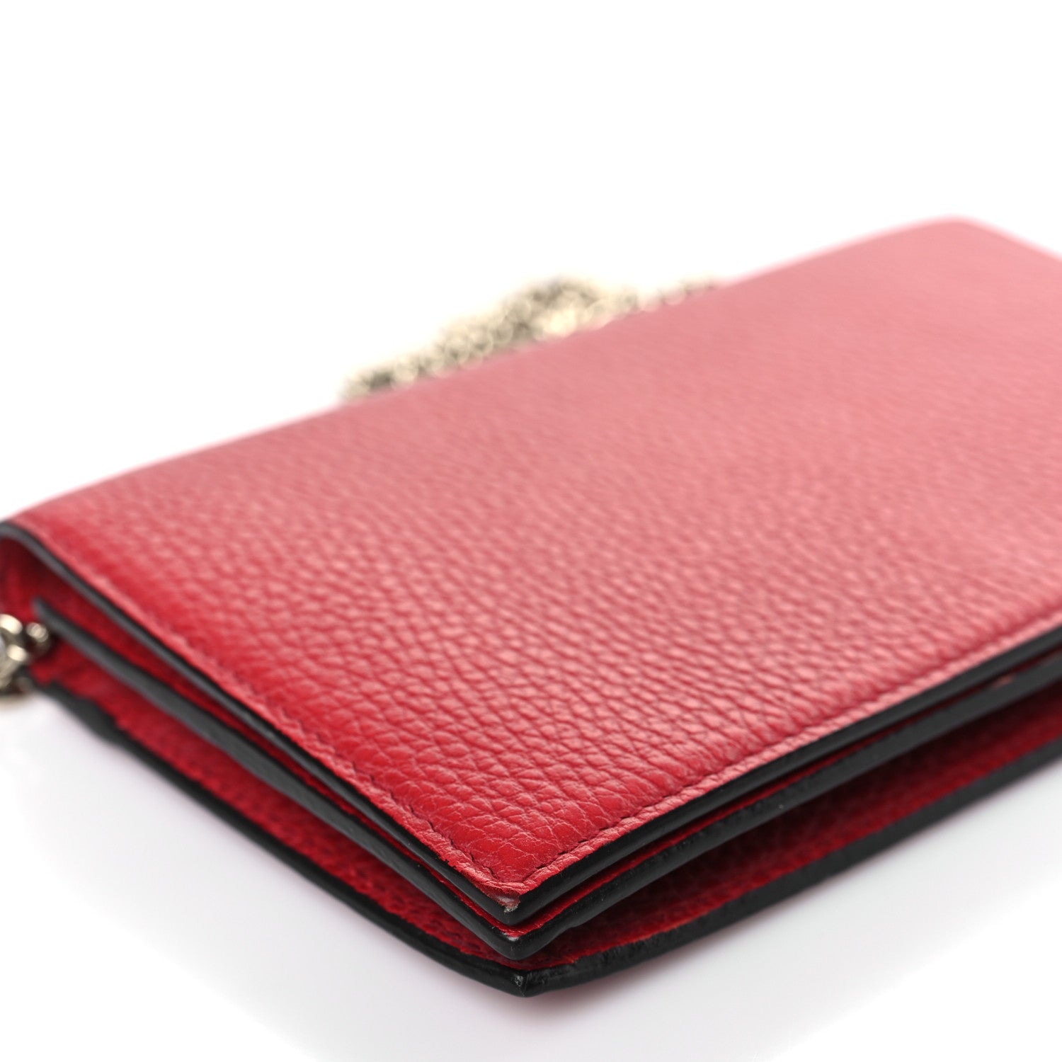 Gucci Dollar Calfskin Medium Betty Chain Wallet Tabasco 8 of 10
