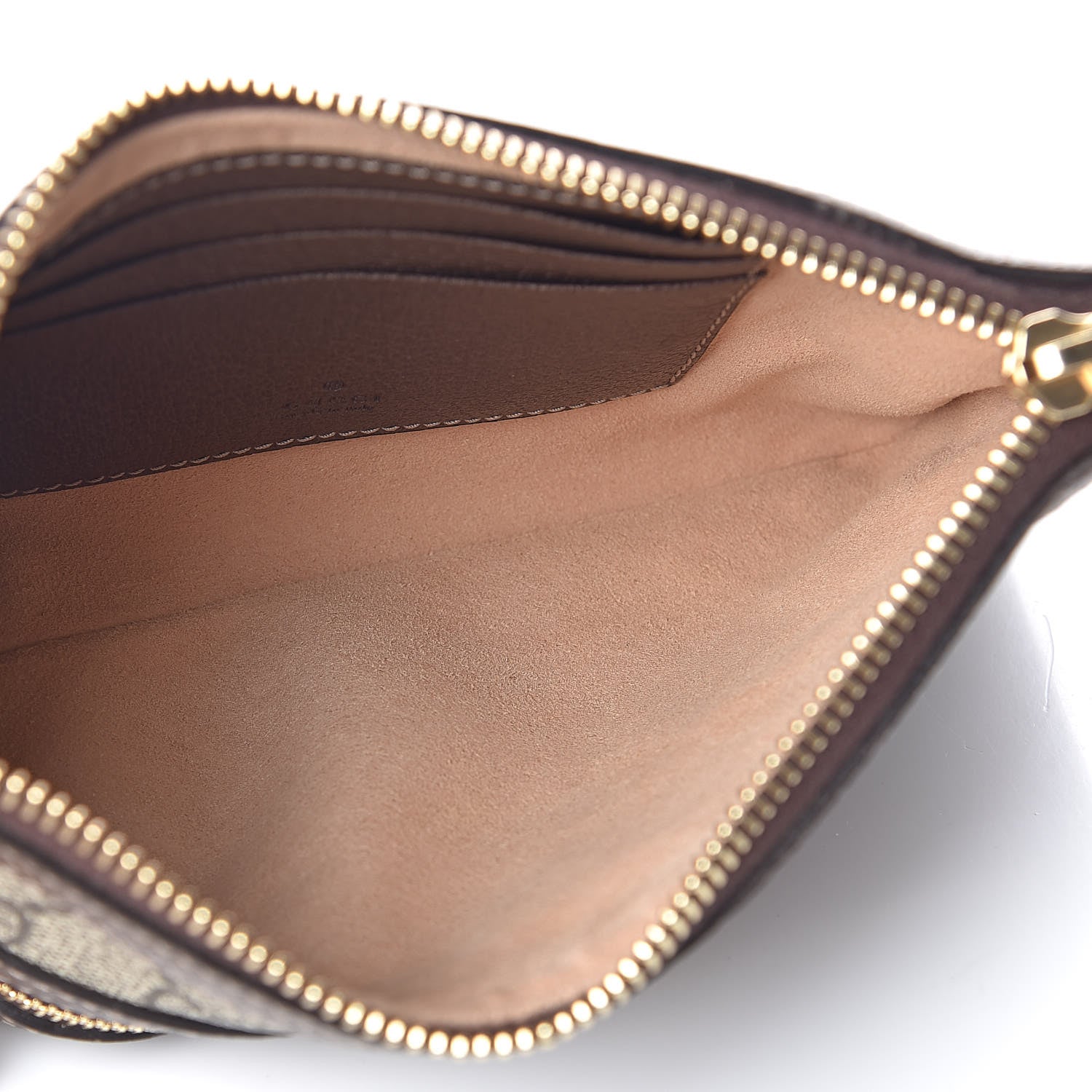 Gucci GG Supreme Monogram Web Small Ophidia Pouch Clutch Beige New Acero 5 of 8