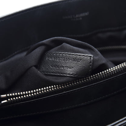 Saint Laurent Calfskin Y Quilted Monogram Medium Loulou Chain Satchel Black 8 of 12