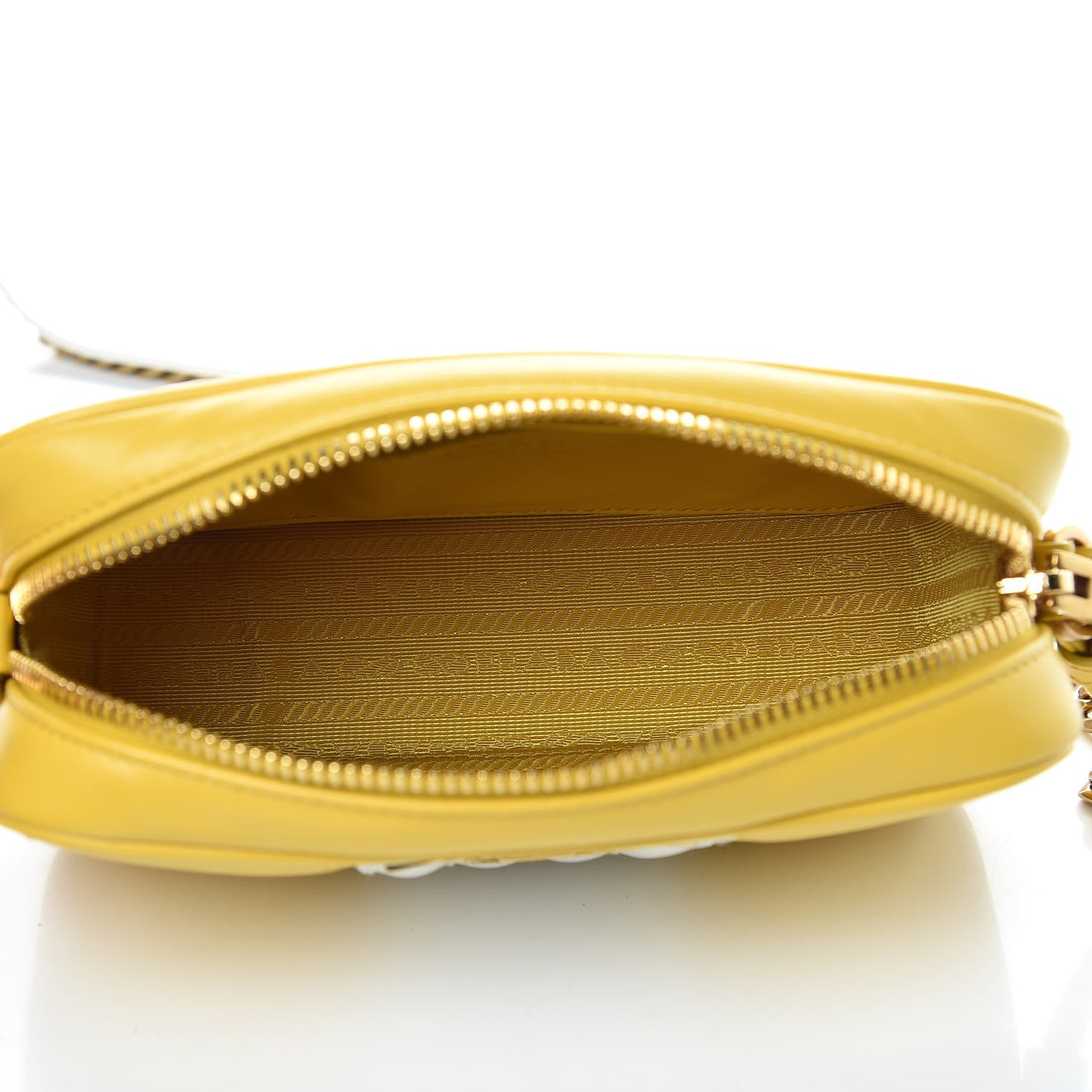 Soft Calfskin Diagramme Crossbody Bag Soleil Bianco