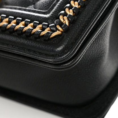 Chanel Caviar Quilted Small Chain Around Boy Flap Black 11 of 11