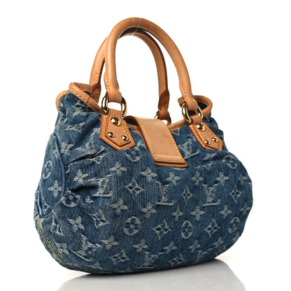 Louis Vuitton Monogram Denim Pleaty Blue 3 of 9