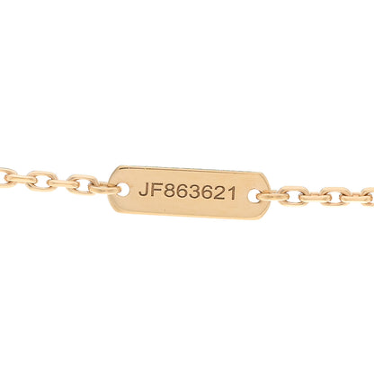 Van Cleef & Arpels 18K Yellow Gold Guilloche Vintage Alhambra Pendant Necklace 5 of 6