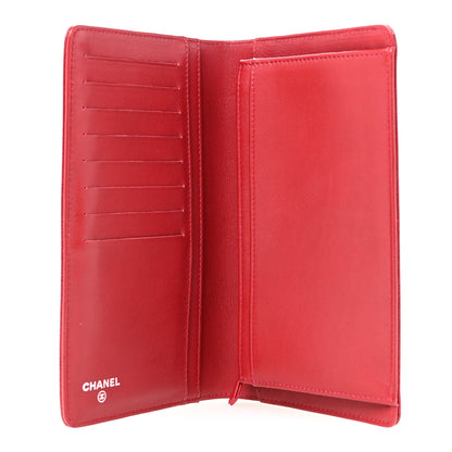 Chanel Caviar Sevruga Yen Wallet Red 5 of 9