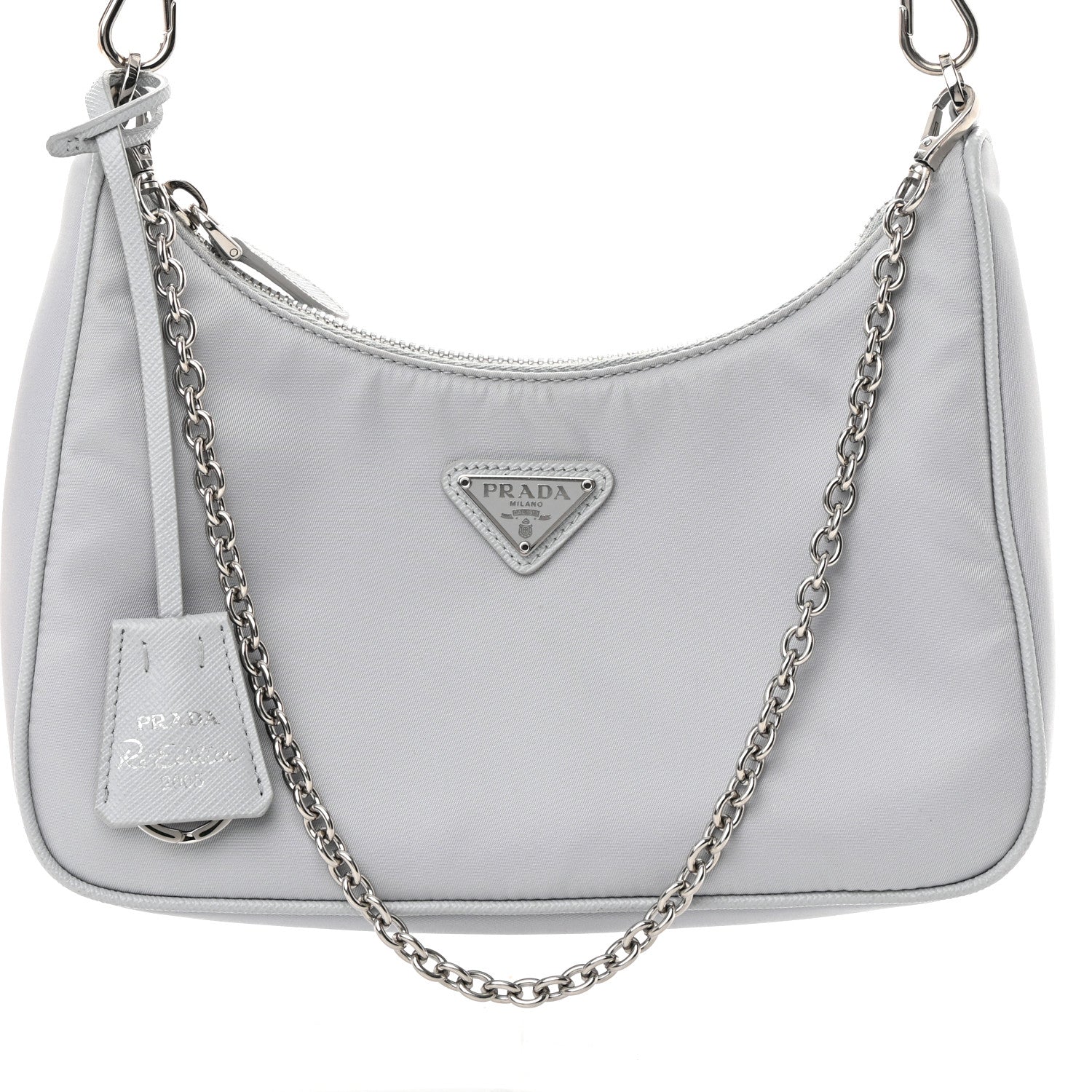 Prada Re-Nylon Saffiano Re-Edition 2005 Shoulder Bag Fiordaliso 9 of 14