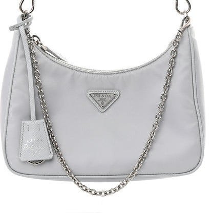 Prada Re-Nylon Saffiano Re-Edition 2005 Shoulder Bag Fiordaliso 9 of 14