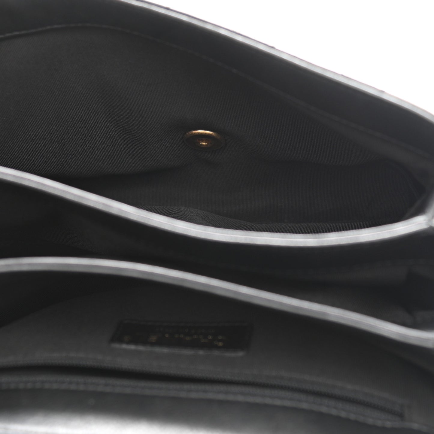 Calfskin Quilted Small Gold Top Handle Flap Black