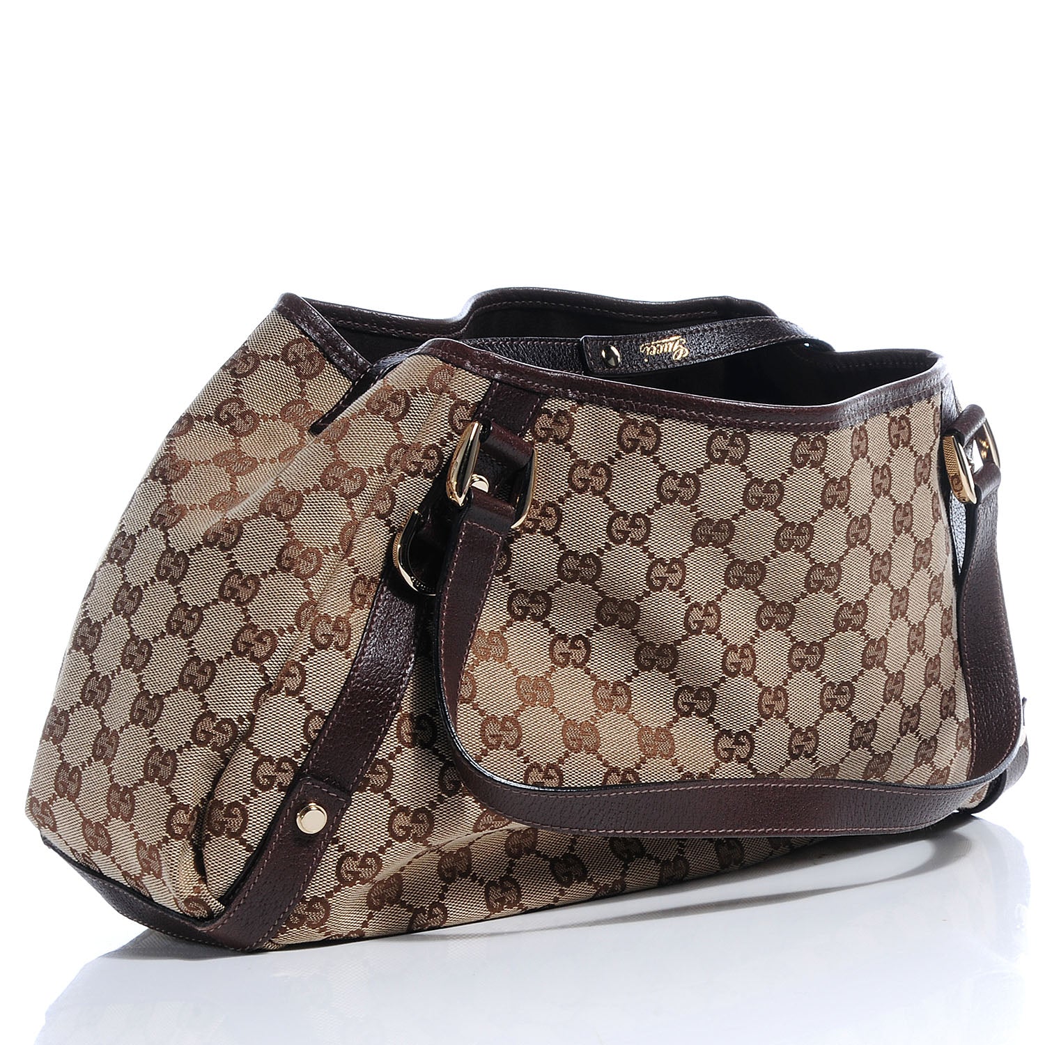Gucci Monogram Medium Abbey Shoulder Bag Brown 3 of 7