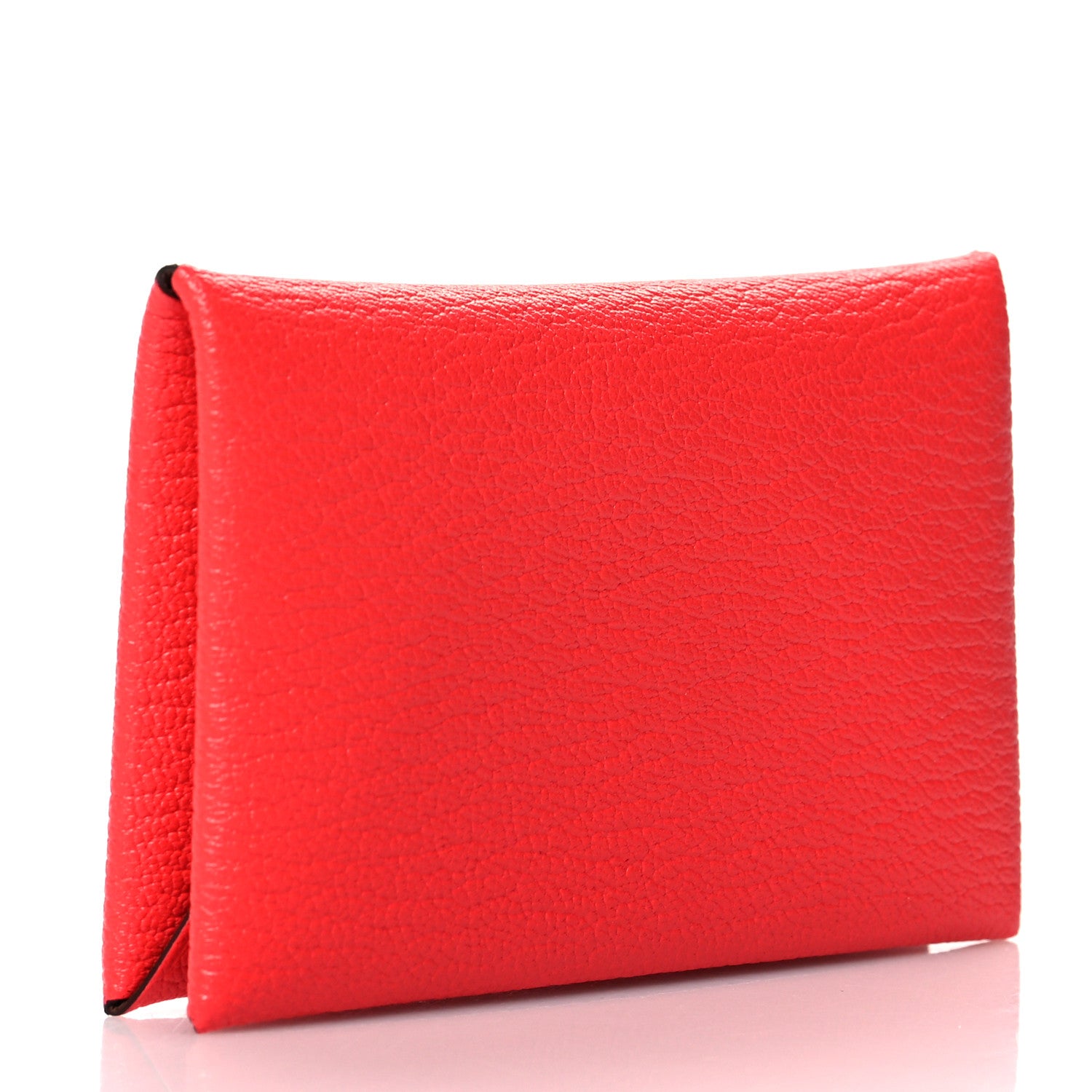 Hermes Chevre Mysore Verso Calvi Card Case Rose Texas Quebracho 3 of 10