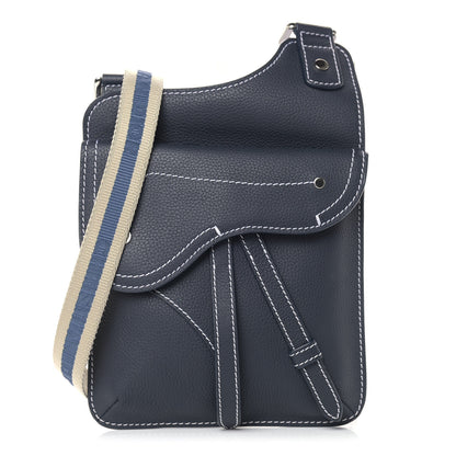 Christian Dior Calfskin Mens Messenger Bag Black 1 of 8