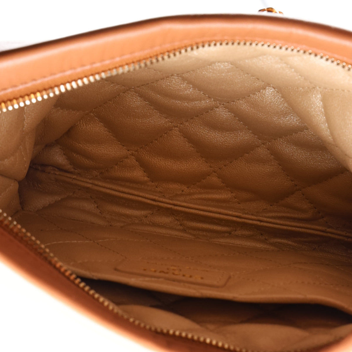 Chanel Lambskin Medium CC Pouch With Handle Brown 5 of 10