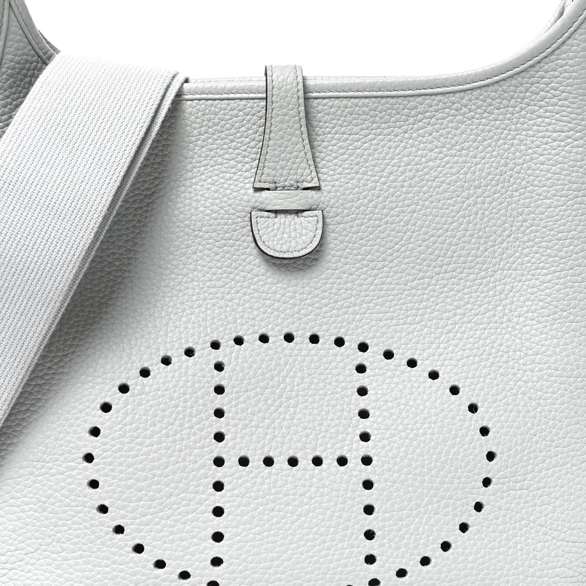 Hermes Taurillon Clemence EVELYNE III PM Bleu Pale 8 of 10