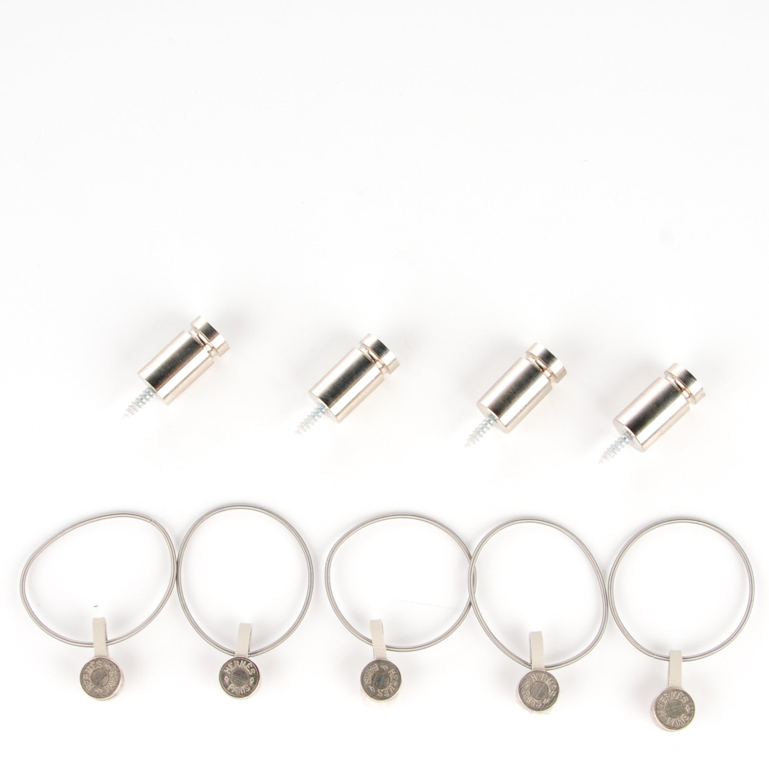 Hermes Stainless Steel Fixation Kit Scarf Hanging System 5 of 8