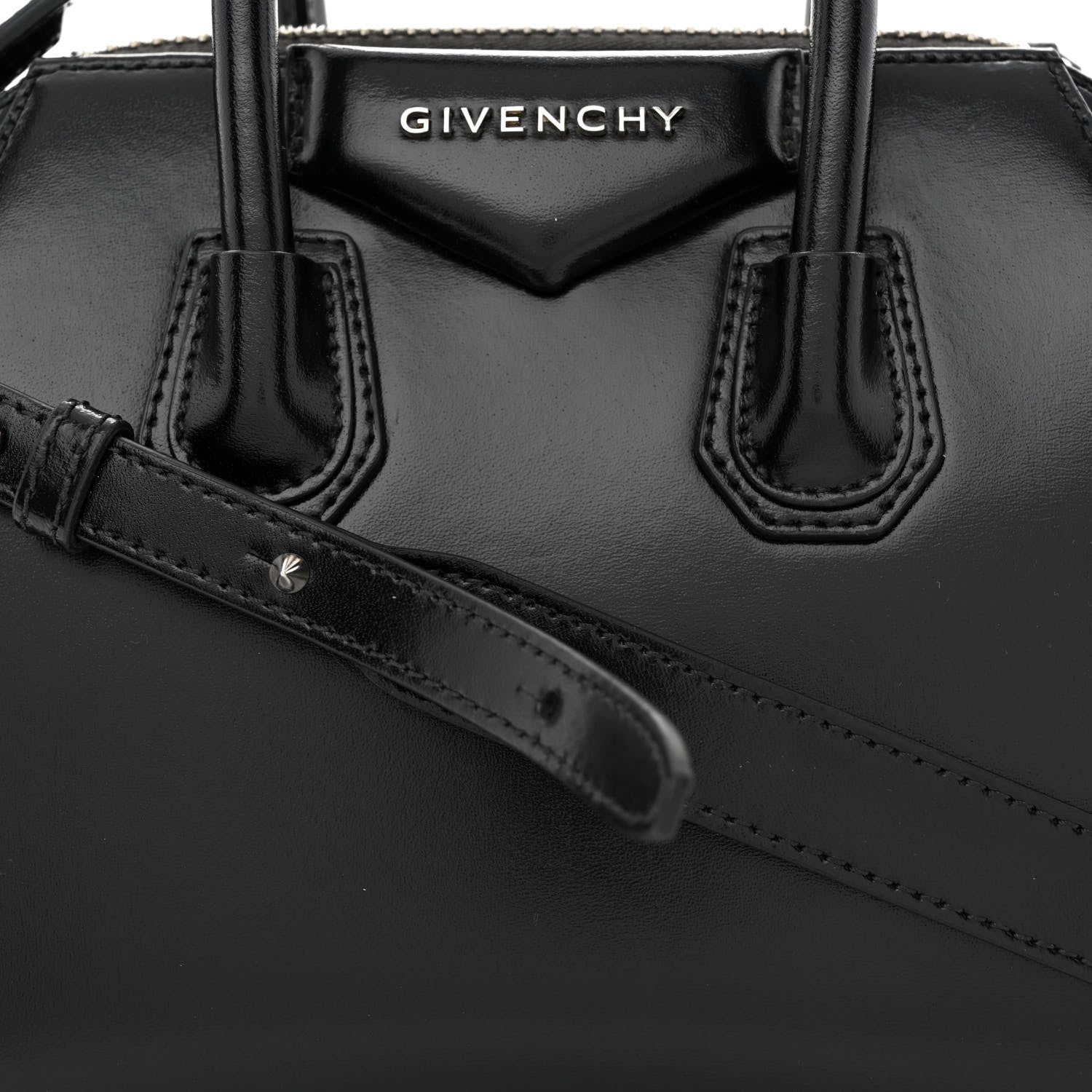 Givenchy Shiny Lord Calfskin Mini Antigona Black 8 of 13