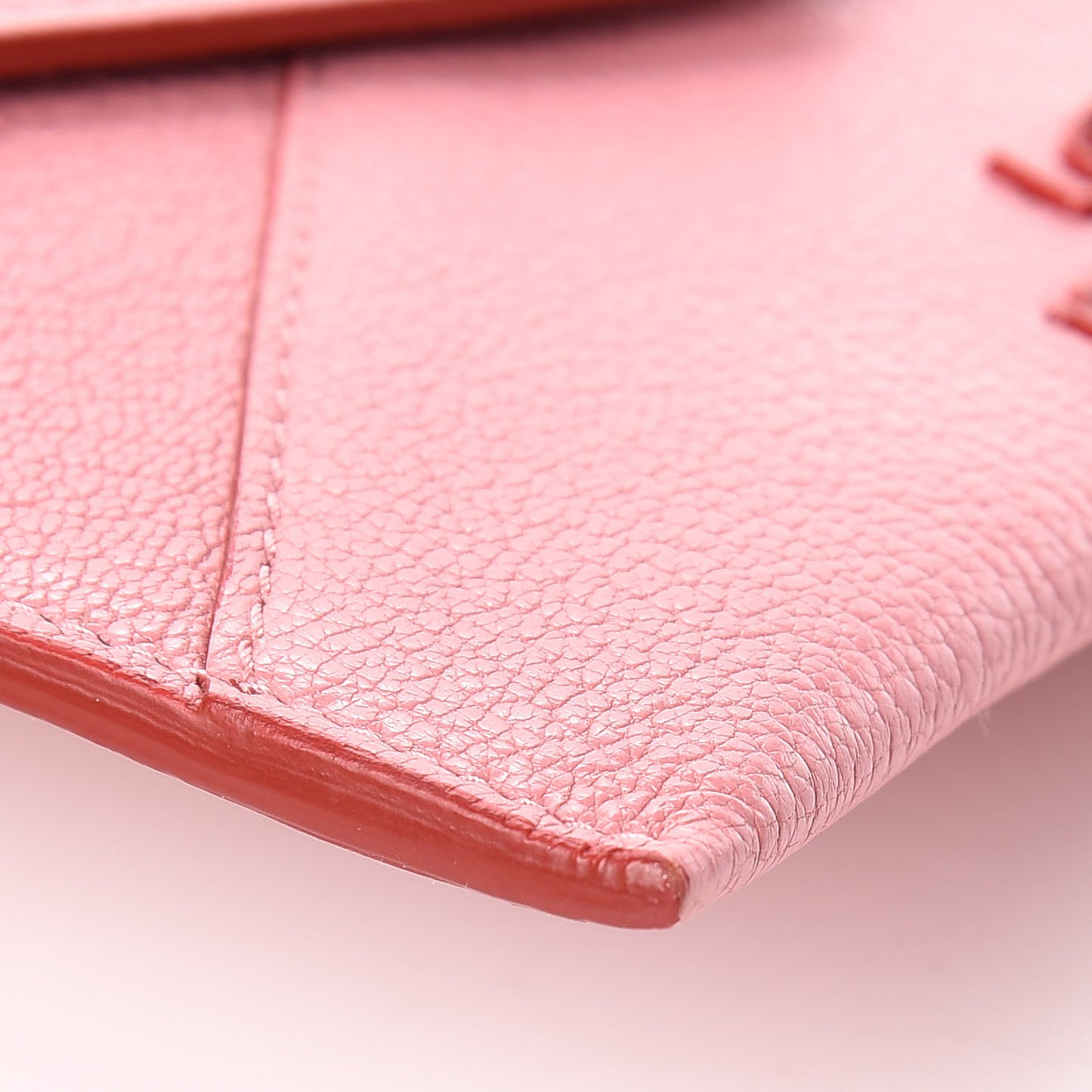 Goatskin Madras Love Wristlet Pouch Orchidea