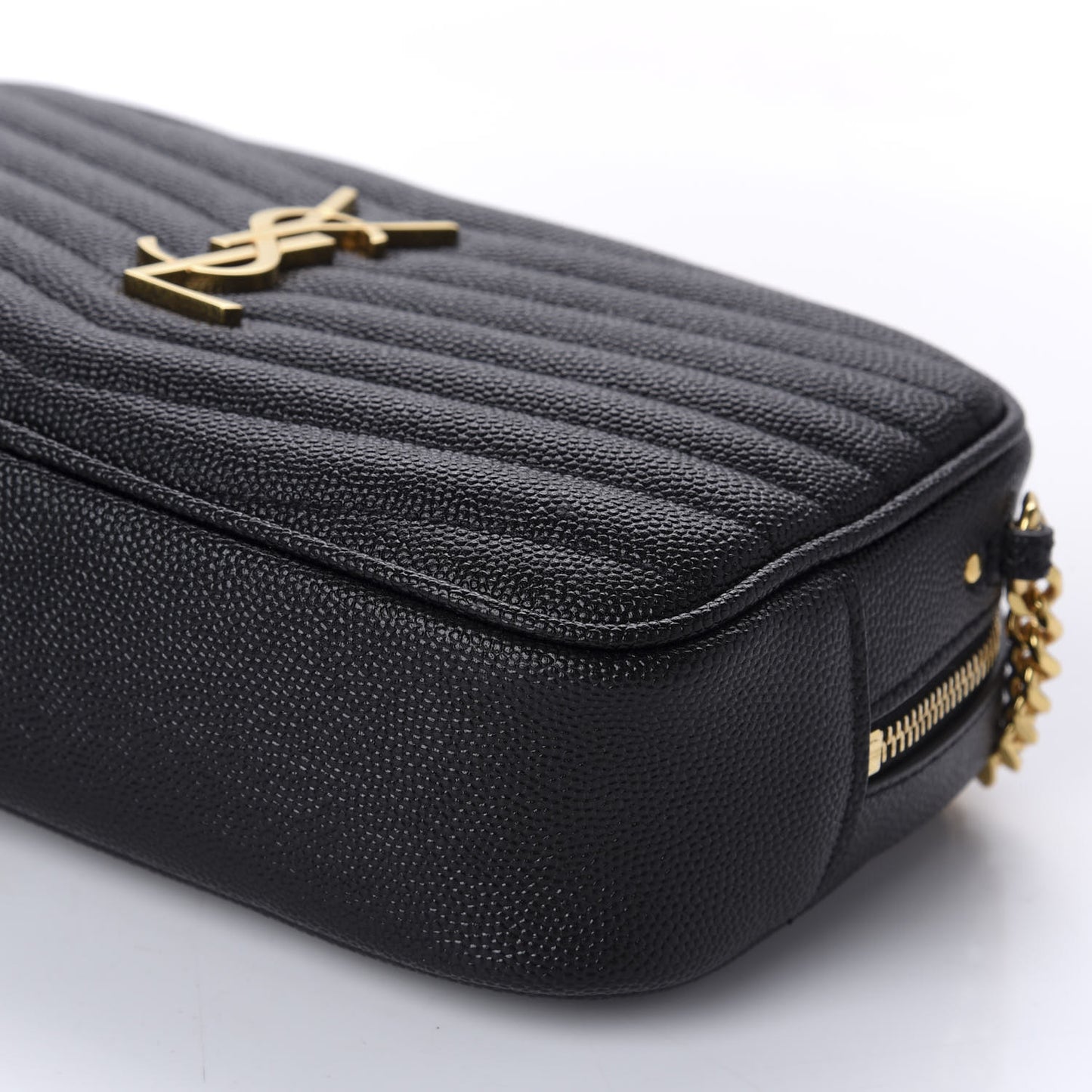 Grain De Poudre Matelasse Monogram Mini Lou Camera Bag Black
