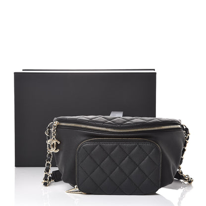Chanel Caviar Quilted Business Affinity Waist Belt Bag Black 8 of 8