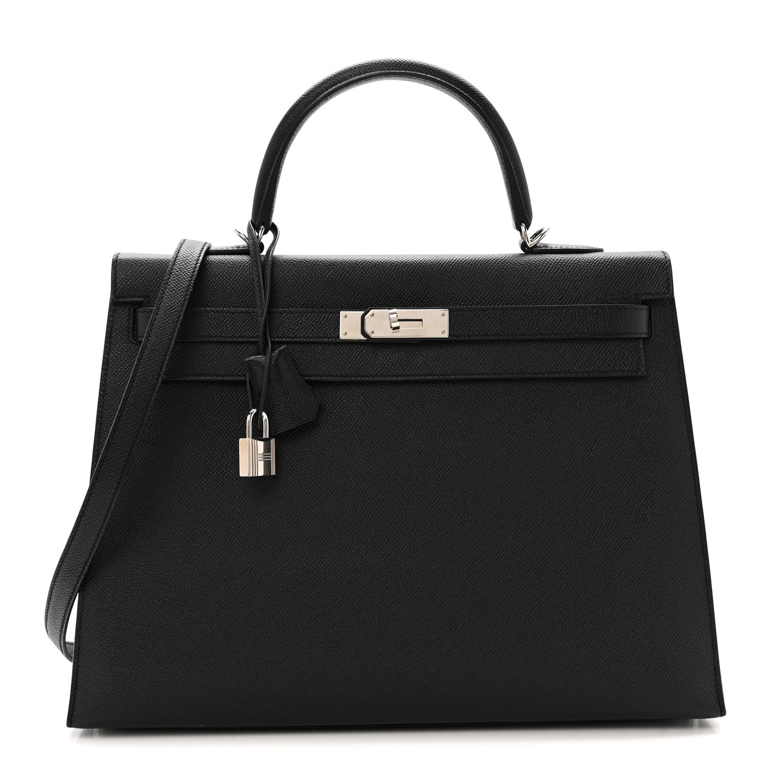 Hermes Epsom Kelly Sellier 35 Black 1 of 13