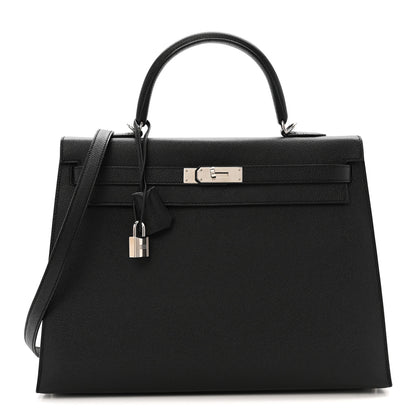 Hermes Epsom Kelly Sellier 35 Black 1 of 13