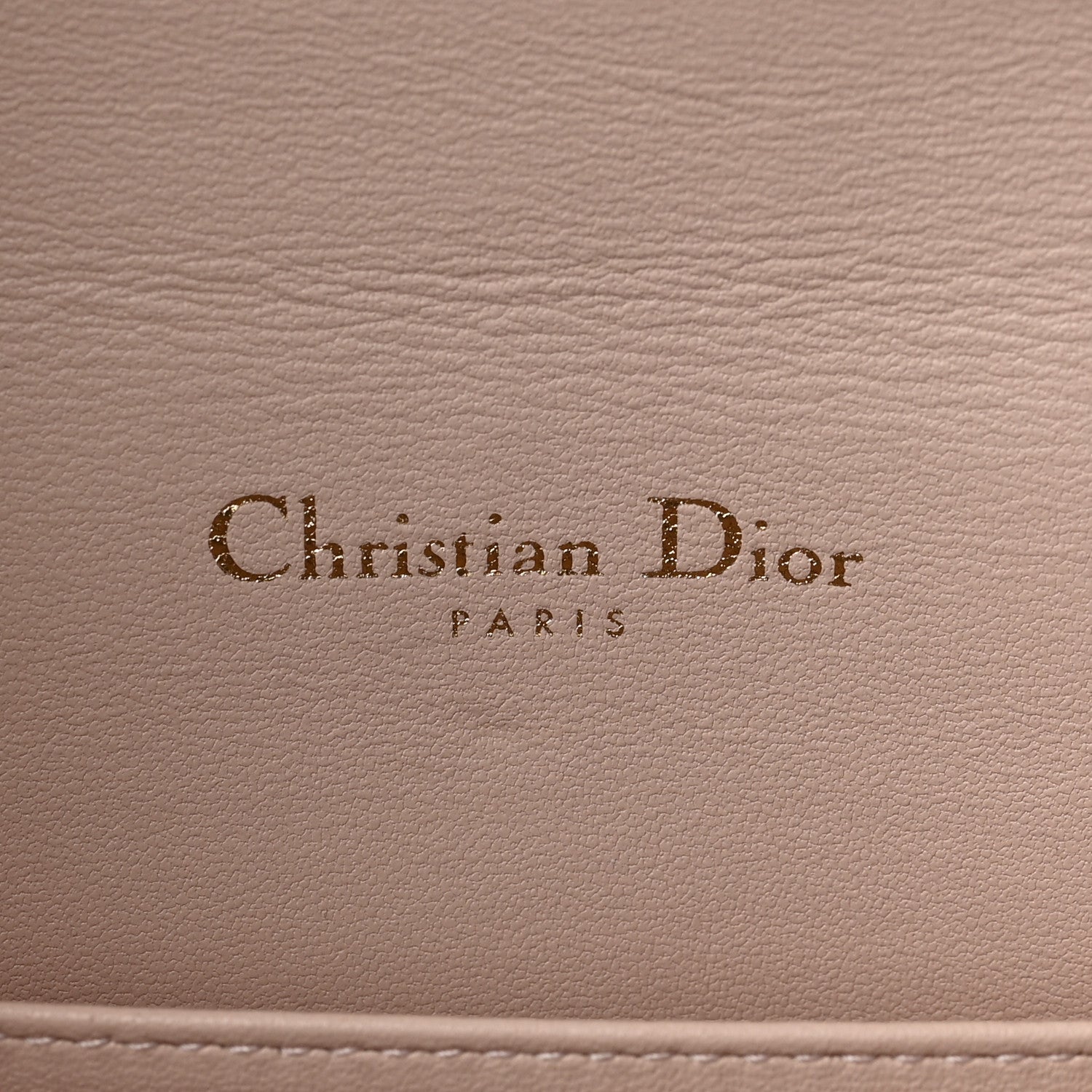 Christian Dior Lambskin Cannage Lady Dior Chain Wallet Beige 6 of 9