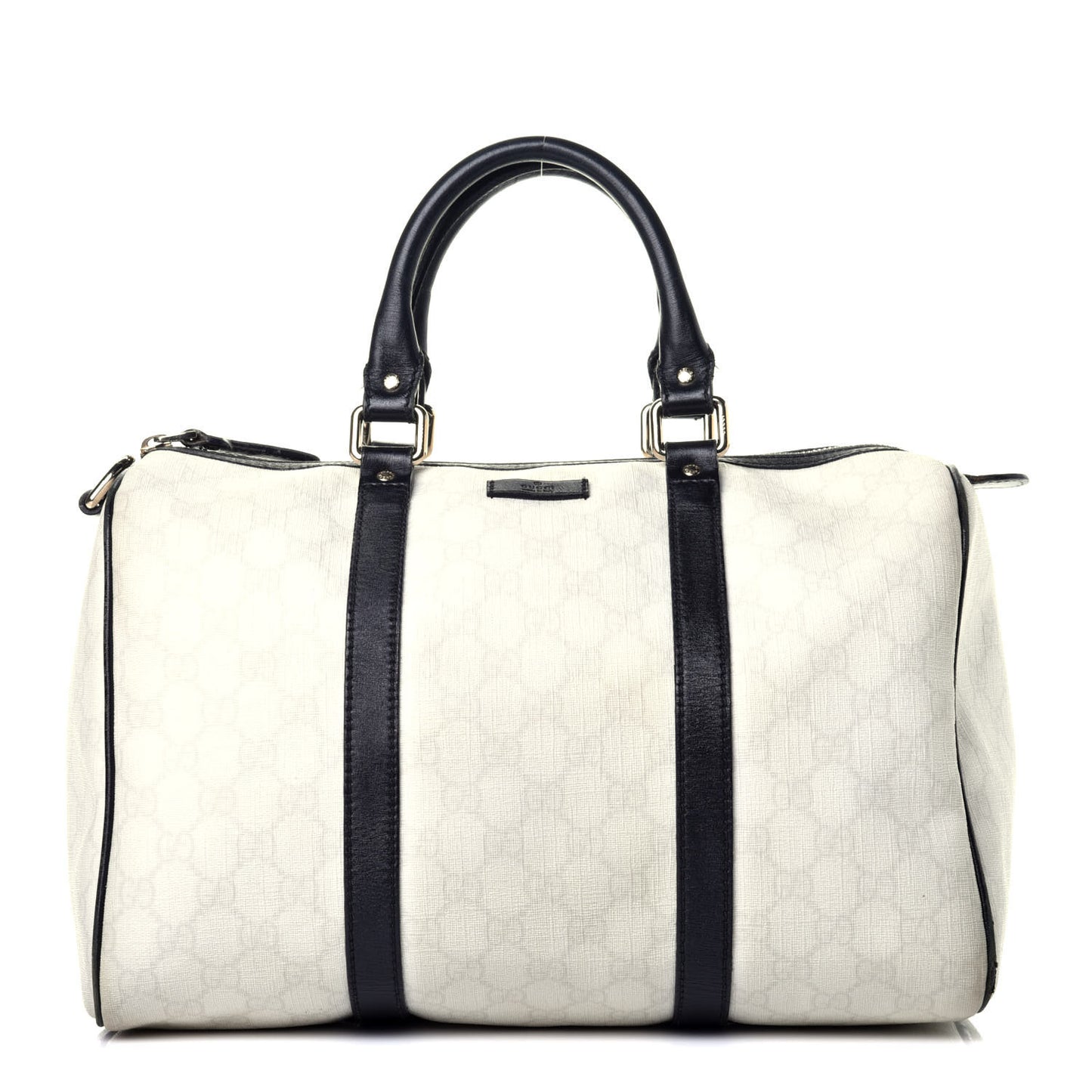 GG Plus Monogram Medium Joy Boston White Black
