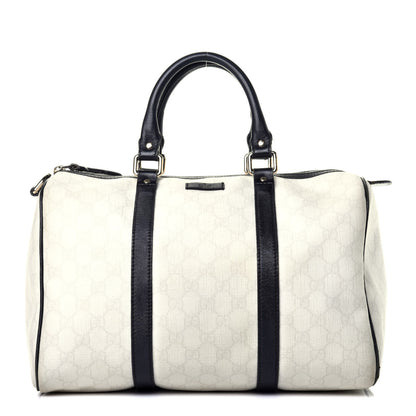 Gucci GG Plus Monogram Medium Joy Boston White Black 1 of 12