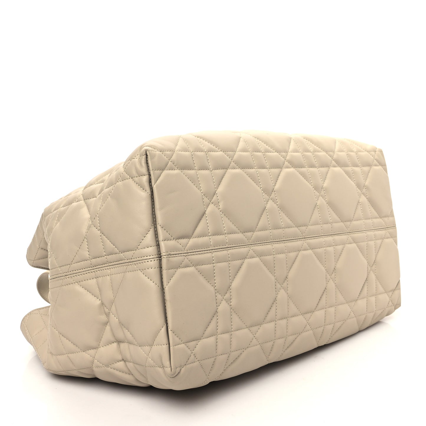 Calfskin Macrocannage Large Toujours Powder Beige