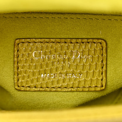 Christian Dior Lizard Gradient Mini Lady Dior Yellow Dark Green 6 of 10