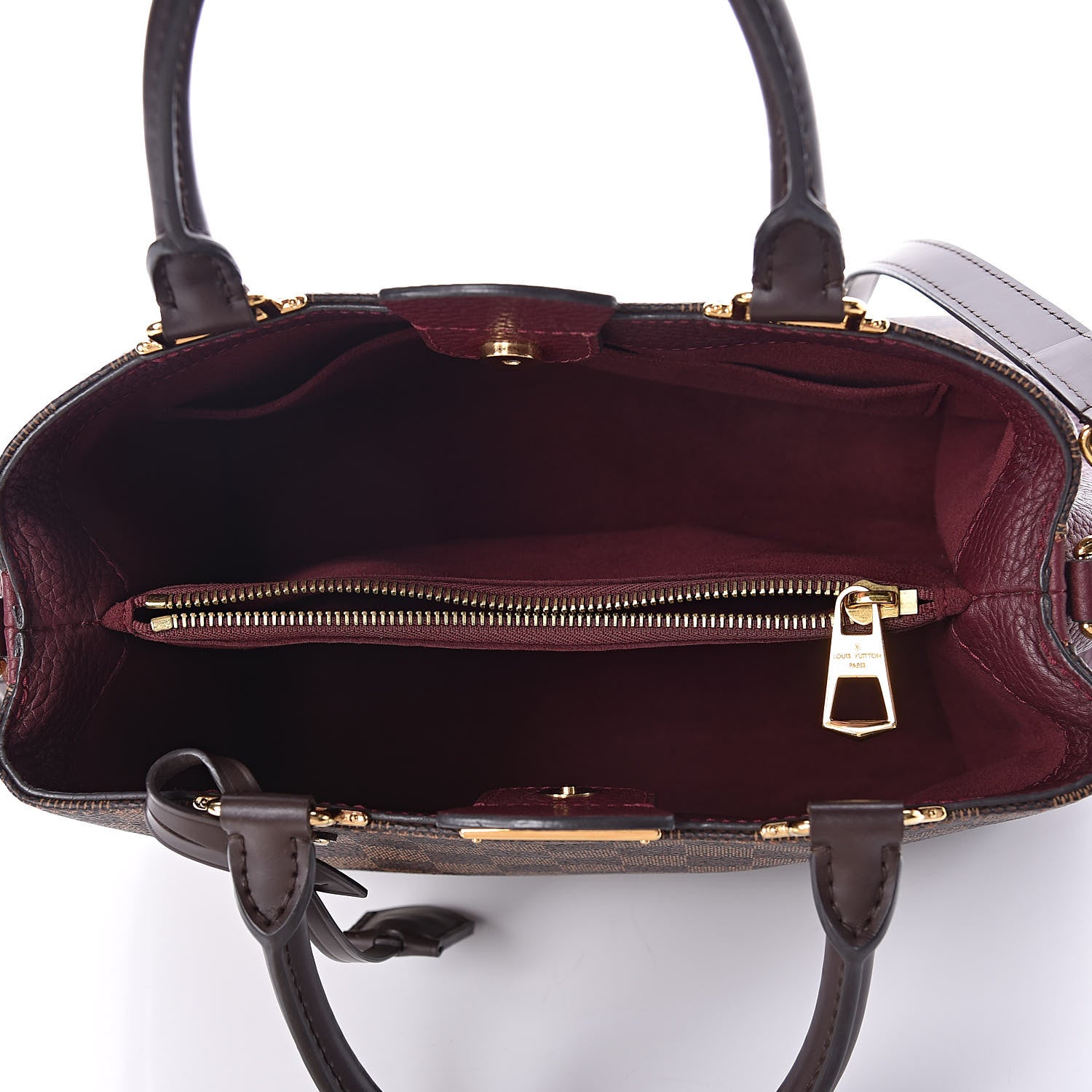 Louis Vuitton Damier Ebene Cuir Taurillon Brittany Bordeaux 5 of 8