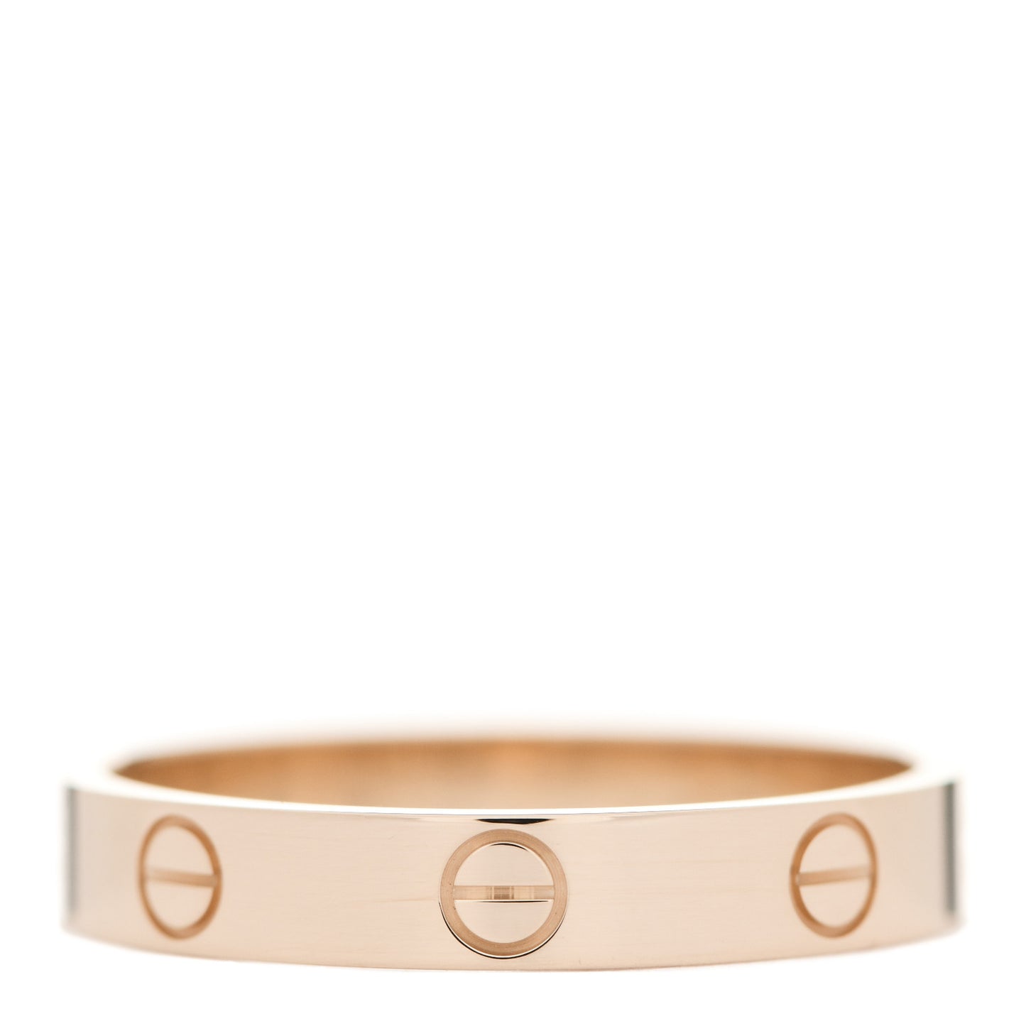18K Pink Gold 3.5mm LOVE Wedding Band Ring 60 9