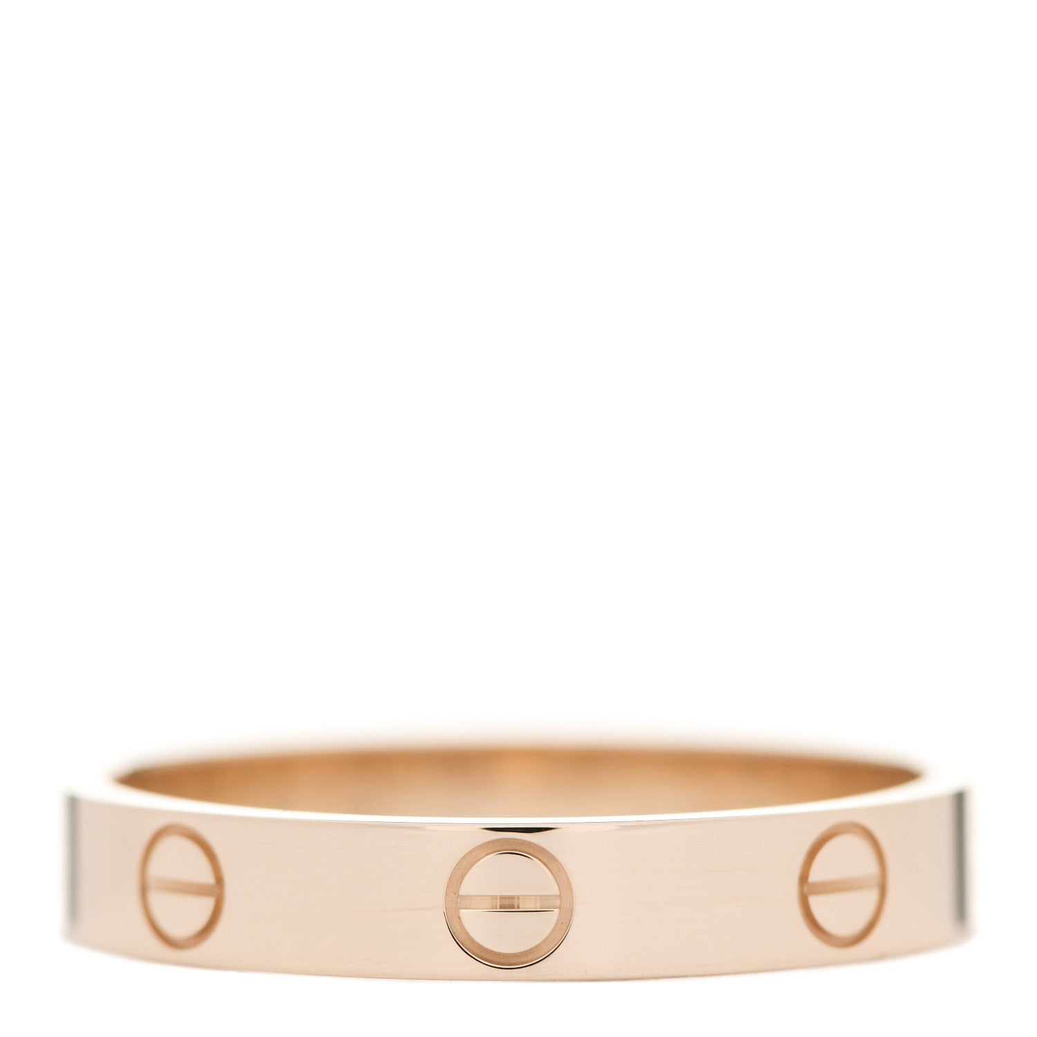 Cartier 18K Pink Gold 3.5mm LOVE Wedding Band Ring 60 9 3 of 4