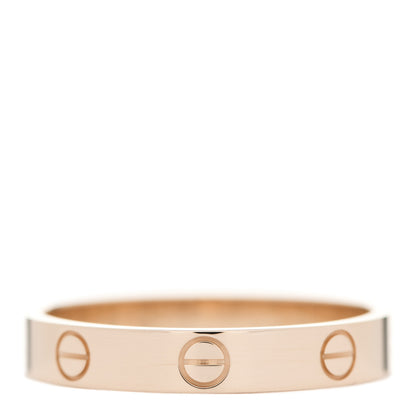 Cartier 18K Pink Gold 3.5mm LOVE Wedding Band Ring 60 9 3 of 4